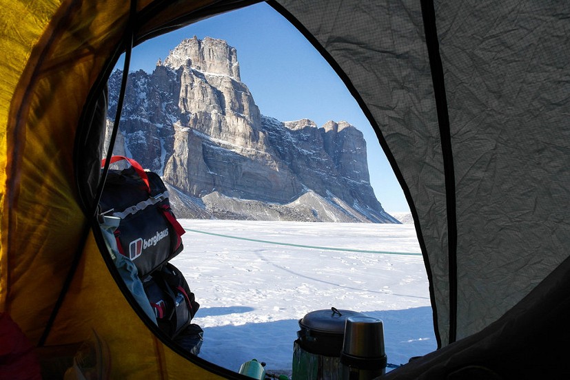The view from the tent on Baffin Island  © Berghaus
