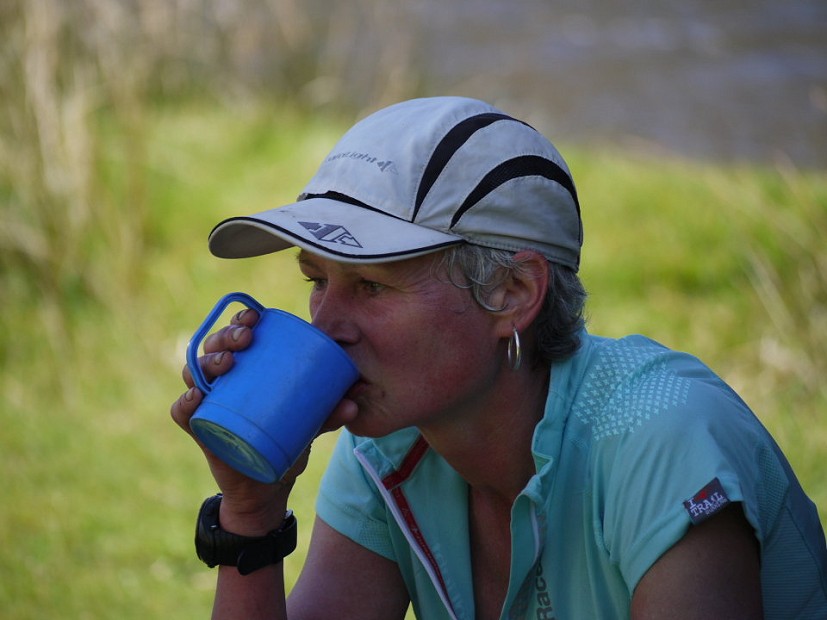 Coffee stop quite some time after Beinn na Lap  © Charlie Ramsay
