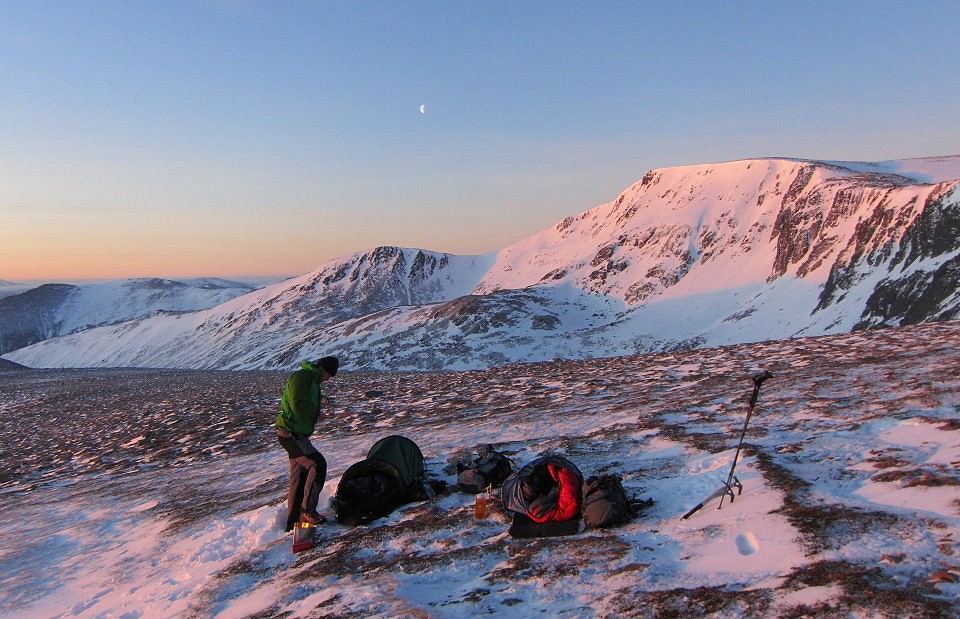 A bivvy out in the open in the Cairngorms - settled forecast a must  © Dan Bailey