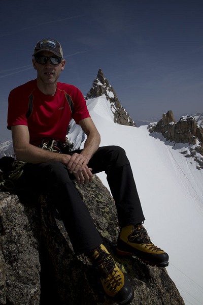 Jack Geldard on the Rognon du Plan, Mont Blanc Massif, France  © Jack Geldard Collection