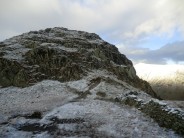 Rough crag with ice