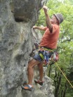 Climbing route 17 (5+) Monbrun Dordogne France