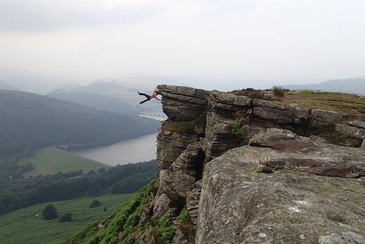 Taking in the scenery of Ladybower reservoir from a different angle  © MrBIond