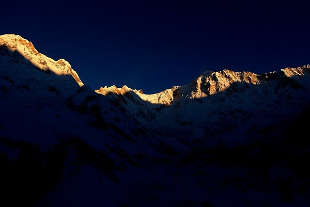 Annapurna sunrise on a bitterly cold morning.  © ScottMackenzie