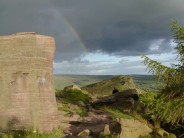 Rainbow over Hen Cloud, Staffordshire