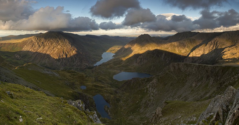 Light and Shade - Ogwen from Y Garn  © Nicholas Livesey