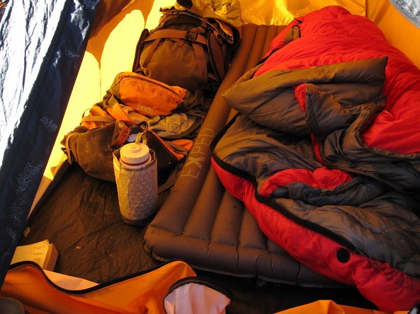 A snug night's sleep guaranteed at the chilly Condoriri base camp  © Dan Bailey