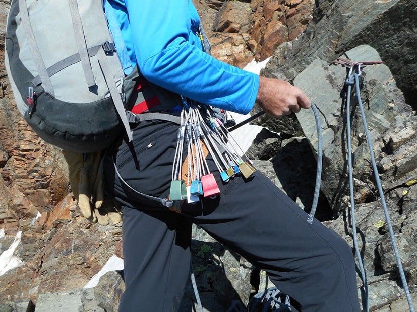 UKC Gear Tester Tim Neill gets his nuts out for testing  © UKC Gear