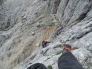 First pitch of Via delle guide on Torre Grande