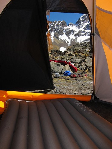 Deep down-filled baffles; a little bit of campsite luxury  © Dan Bailey