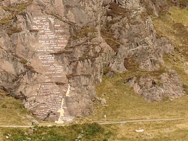 Photo of the whole rockface in Cwm Llan  © Mark Reeves