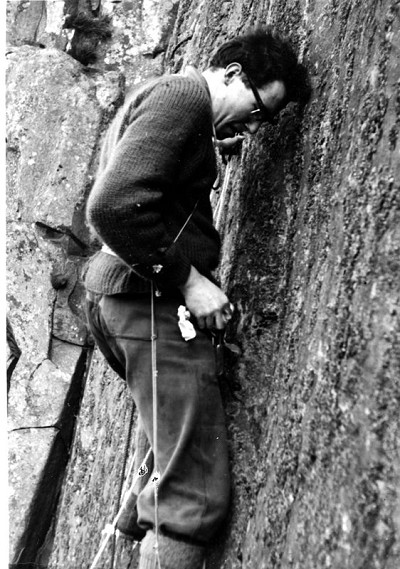 1960 first ascent  Impossible Wall Crag Lough  © John Carey