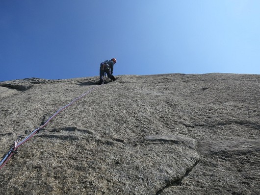 Start of the long third pitch of Blankist   © Cam Forrest