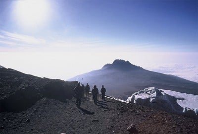Mt Mawenzie decending Kilimanjaro summit  © Bcook