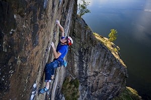 James Pearson making the 4th ascent of Rhapsody  © Chris Prescott/Hot Aches Productions
