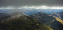 View towards the Mamores from the CMD Arete