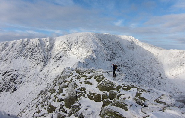 Up before the crowds on Striding Edge  © Dan Bailey