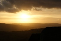 The sunset from Stanage Plantation