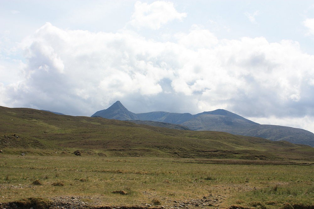 Looking back to Seana Bhraigh from Strath Mulzie  © Simon Ash