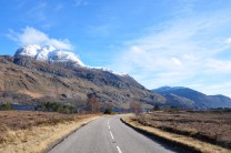 Slioch and the road to Kinlochewe