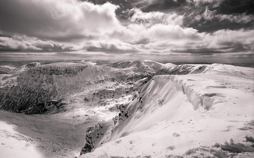 Winter view from Helvellyn.  © shaun walby