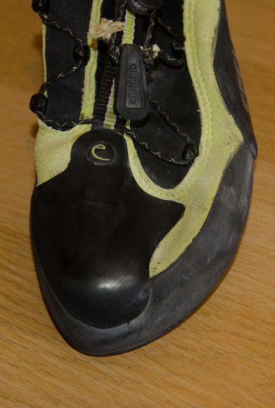 Edelrid Cyclone toe box and lace system  © Paul Phillips
