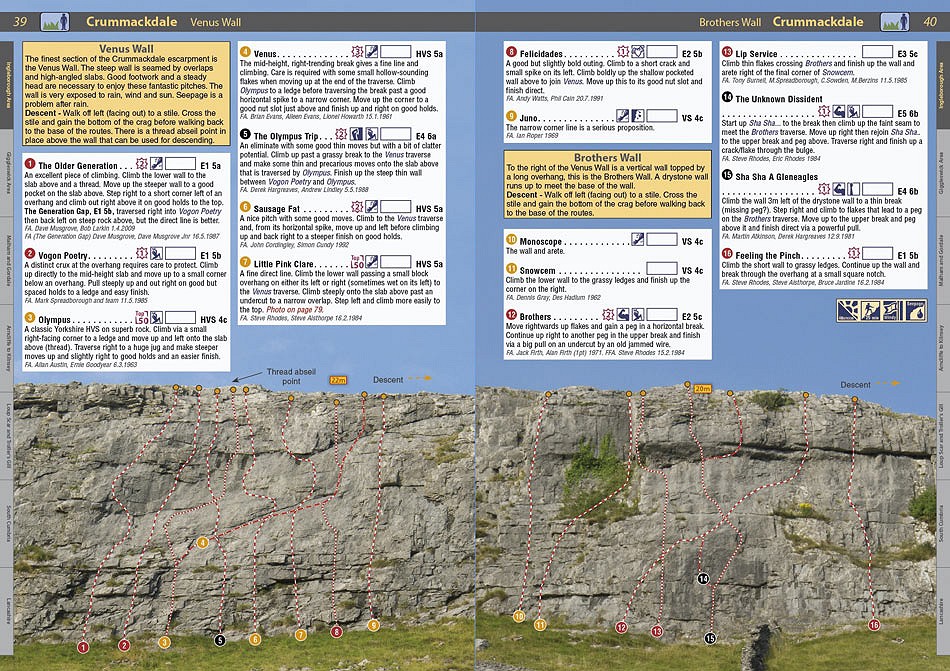 Northern Limestone Rockfax example page 2  © Rockfax