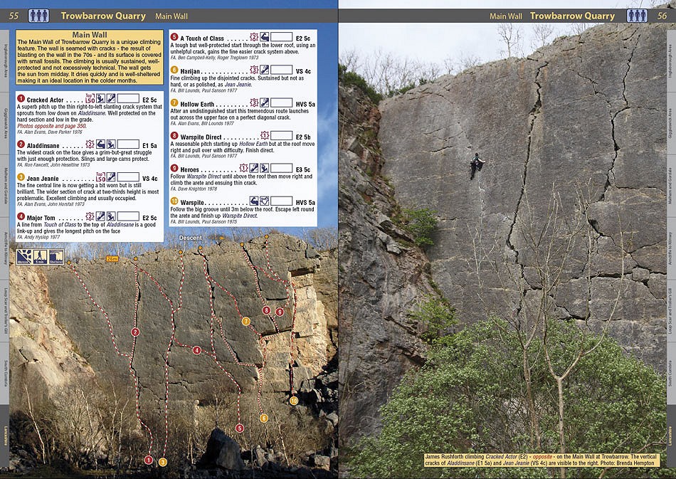 Northern Limestone Rockfax example page 3  © Rockfax