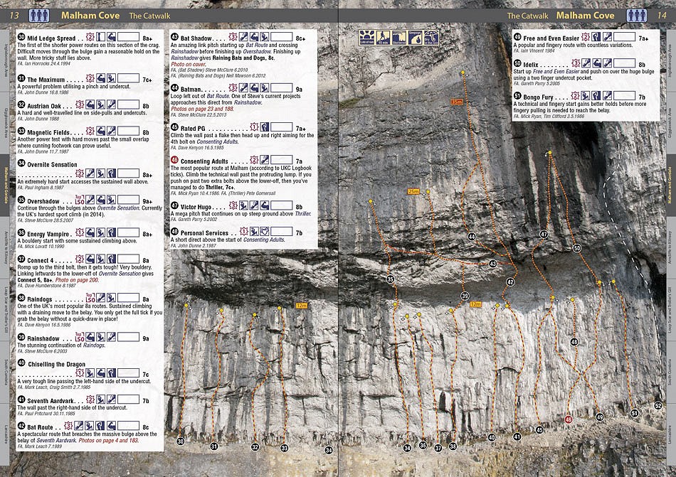 Northern Limestone Rockfax example page 4  © Rockfax