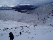 Ben Lui - Looking back at the short walk in