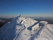Snowdon Summit in the Snow