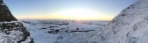 Alpine sunrise in MamTor Gulley