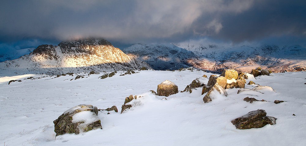 Everchanging light across the face of Tryfan.  © Chris Miles