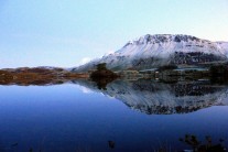 Cader Idris lake reflection.