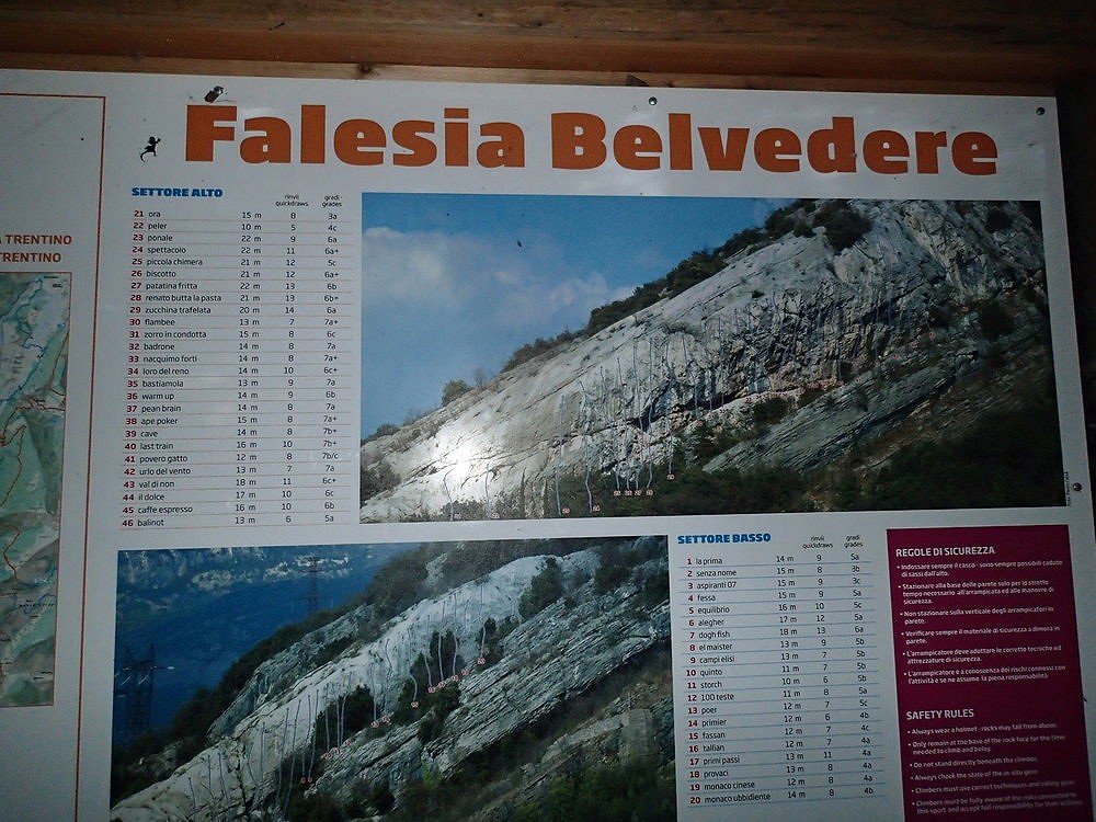 Topos for Belvedere, Lago di Garda (as displayed below Settore Alto)  © GermanAlex