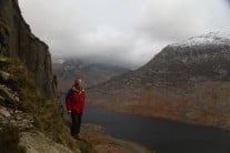 Tryfan North Ridge. High above the Ogwen Valley on the last day of 2014