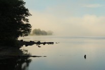 Early morning mist on Coniston water