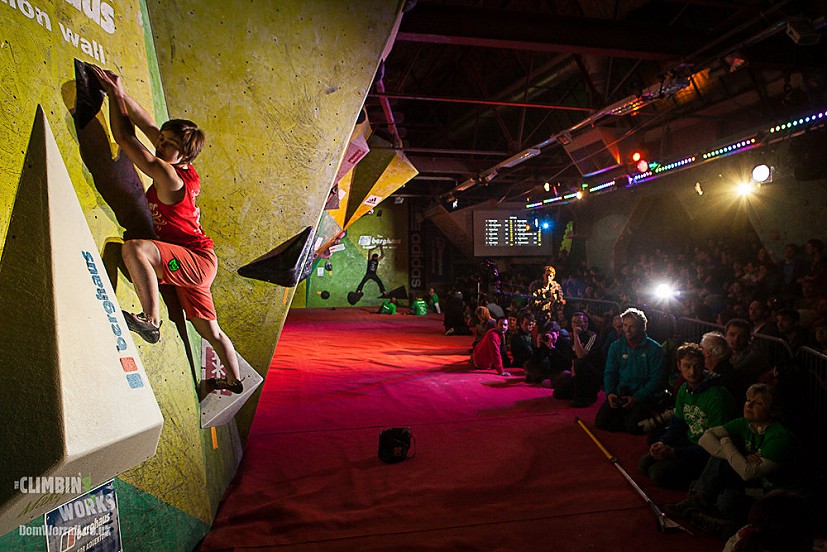 Chloe Caulier (BEL) in the Finals of The CWIF  © The Climbing Works
