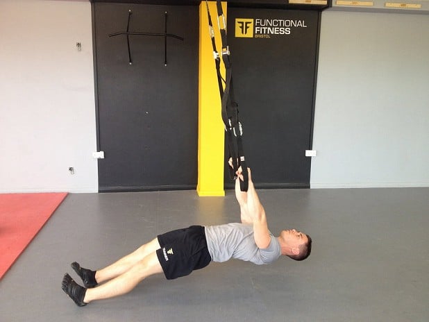 Hanging back plank  © Functional Fitness Bristol Ltd