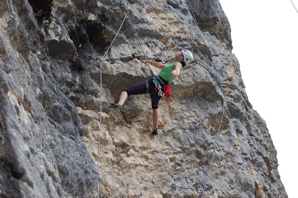 A young Natalie Berry at Chateau 3rd Bay. Consomez 6c  © Ian Fenton