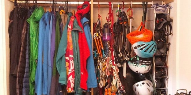 The owner of this gear cupboard wished to remain anonymous...  © UKC Articles