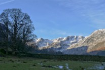 Setting off up Grisedale on a glorious Winters morning, on route to Striding Edge.