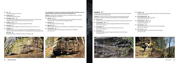 Churnet Bouldering example page  © Vertebrate Publishing