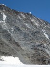 Looking up the Grand Couloir towards the Gouter hut 2012.