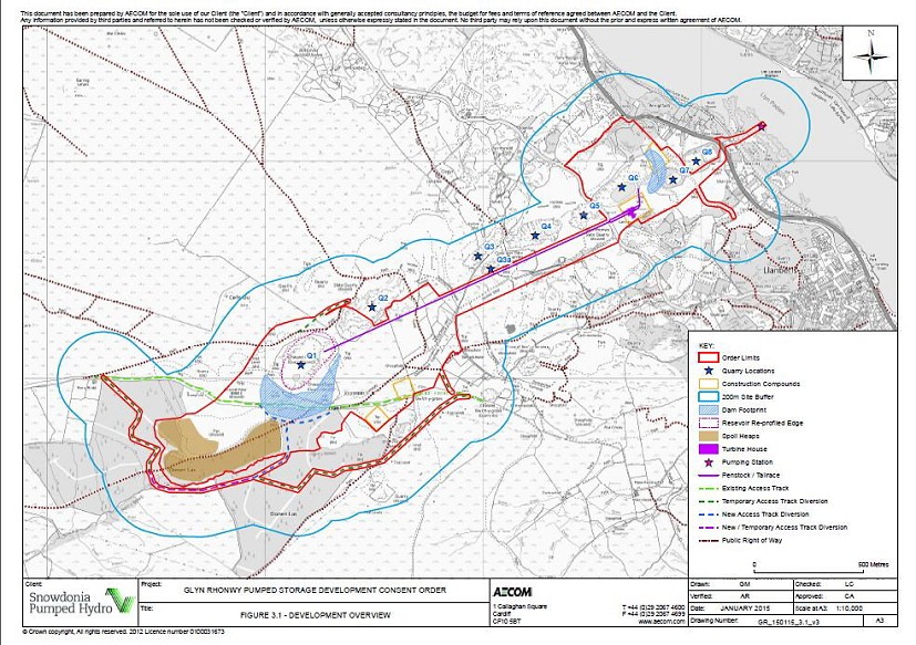 Glyn Rhonwy development overview  © Snowdonia Pumped Hydro