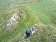 On the way up Chrome Hill.