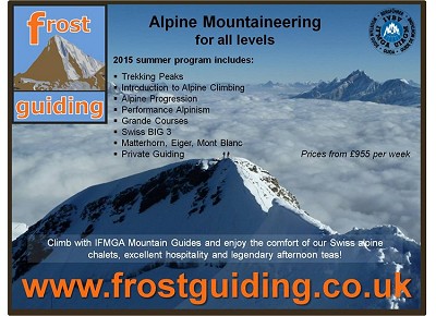 Premier Post: Alpine Mountaineering Courses - Frost Guiding  © graham F