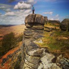 Looking out over Stanage Plantation from up top.