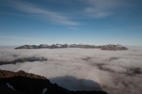 Inversion on Day 1 of the Greater Traverse - Cuillin Ridge from Clas Glach