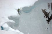 Dropping into No 4 Gully